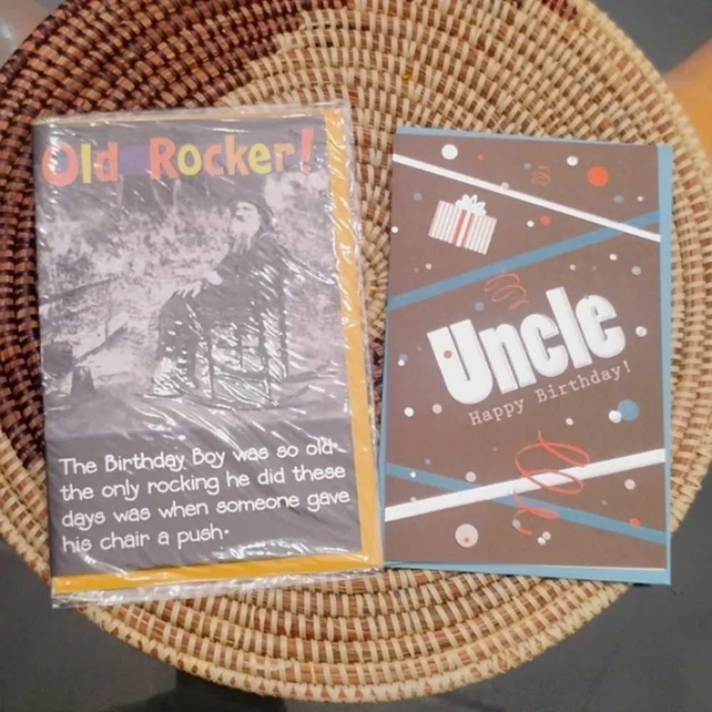 2 Birthday Greeting Cards For Men NEW